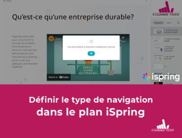 Définir le type de navigation dans le plan iSpring : libre, limité, diapositive suivante