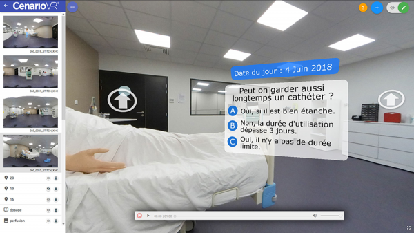 cenarioVR evaluations interactives