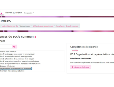 L’approche par compétences avec Moodle