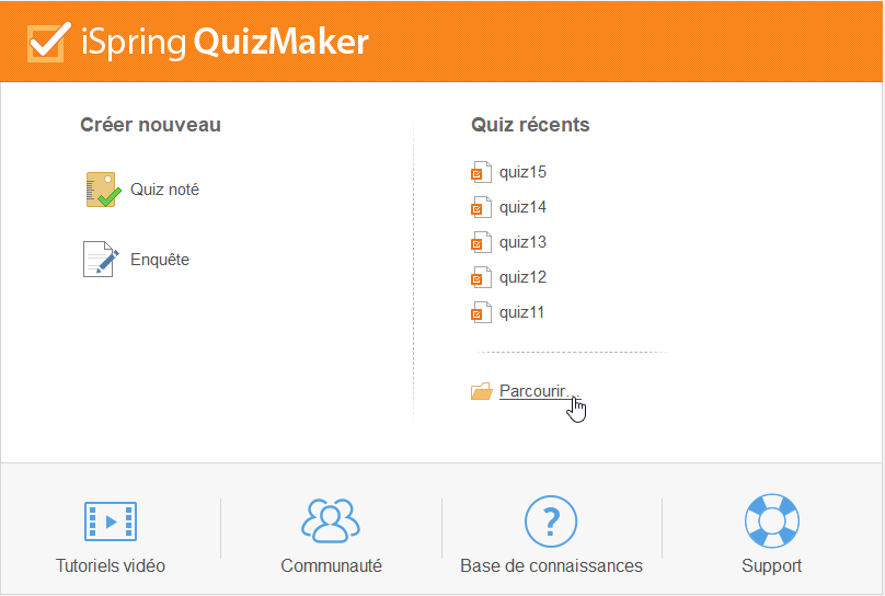 parcourir quiz ispring