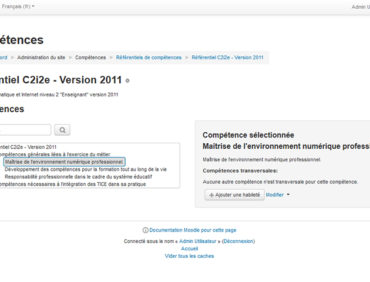 Comprendre et configurer un référentiel de compétences dans Moodle