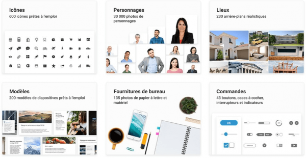 Base intégrée de templates et de modèles