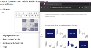 glisser-déposer image site éditeur moodle