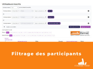 filtrer participants moodle image WP