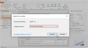 ispring traduction quiz export