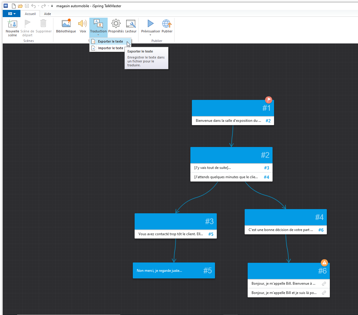 ispring_traduction_automatique_simulation_dialogue_exporter