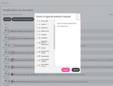 Moodle : Quels types de questions trouve-t-on dans les tests ?