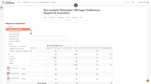 filtres carnet notes moodle