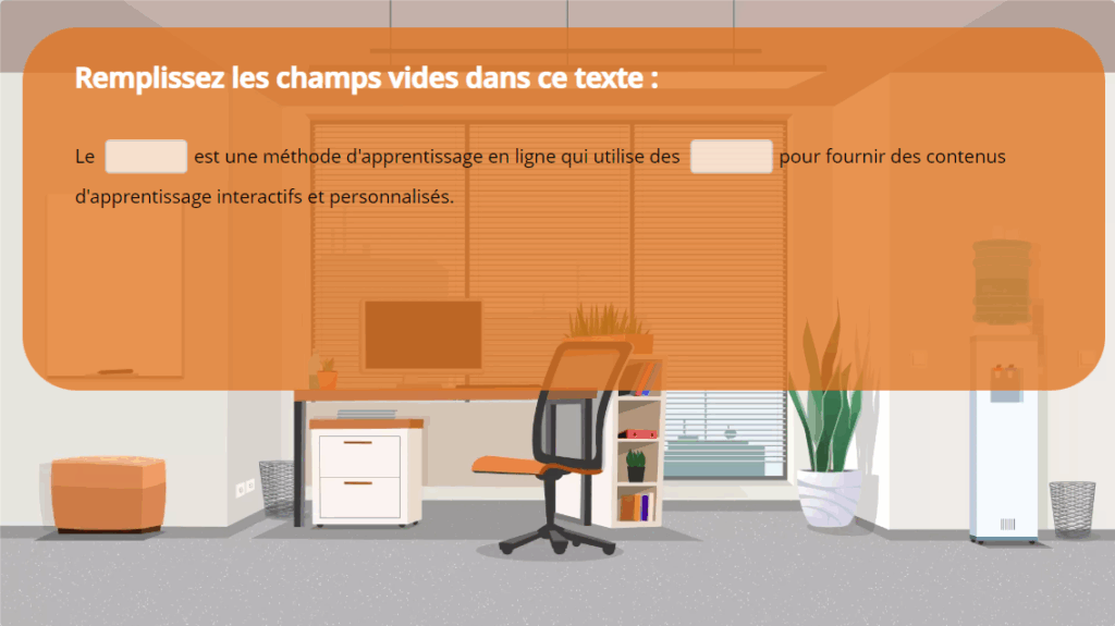 Question reponse espace vide