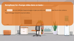 Question reponse espace vide