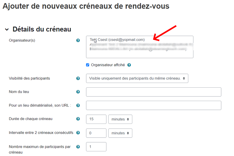 enseignants cours agenda plugin moodle