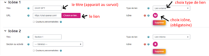 parametrage bloc bouton flottant plugin moodle