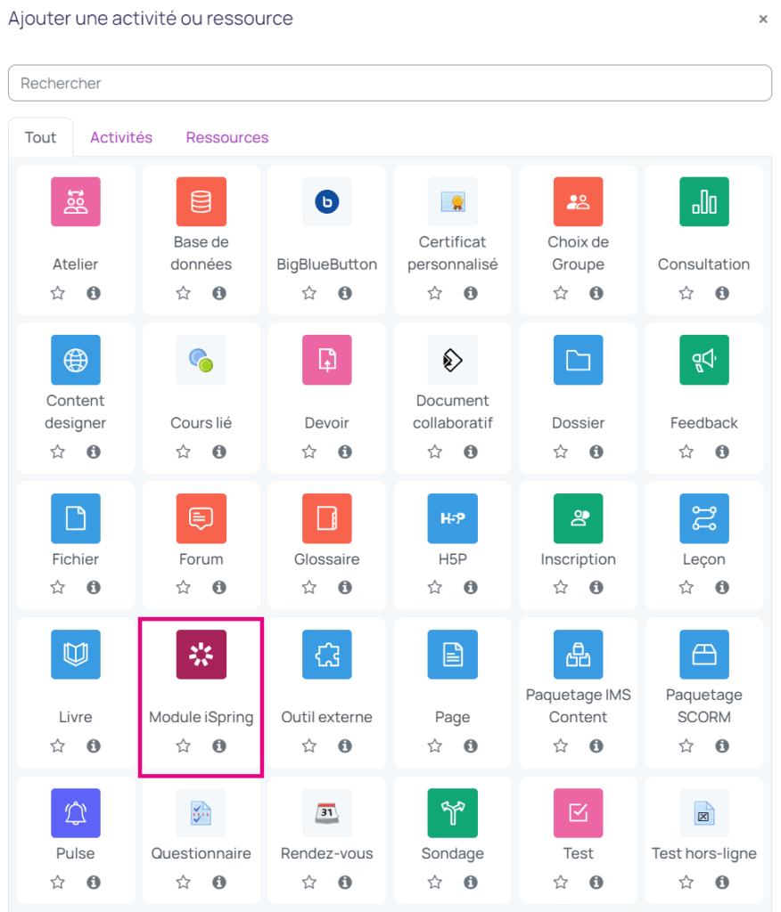 Ispring Module Amazing Moodle Plugins : iSpring Module - E-learning Touch'