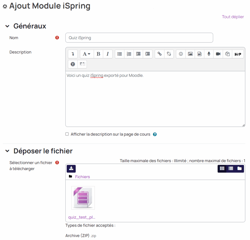 Quenty Spring Module Amazing Moodle Plugins : iSpring Module - E-learning Touch'