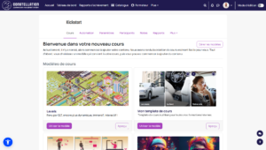 nouveau cours template kickstart moodle