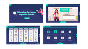 captures de module e-learning