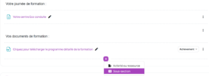 Ajout sous-section Moodle 4.5