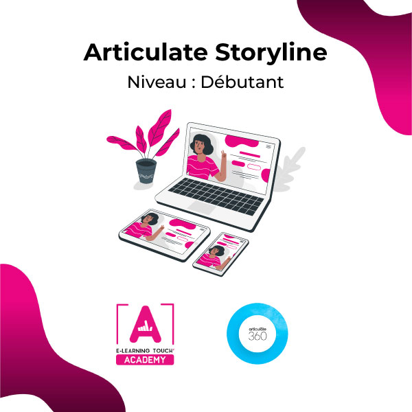 Visuel produit Articulate Storyline Débutant
